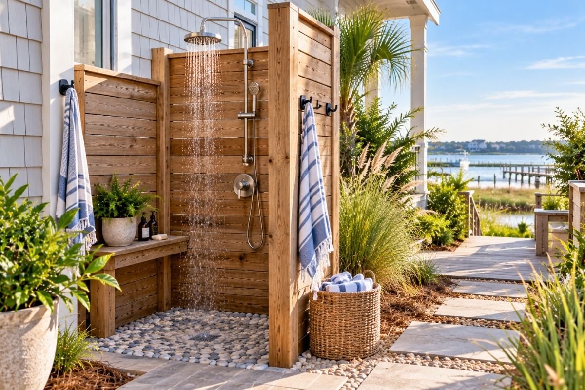 Outdoor Shower Installation in Hampstead, NC: What Homeowners Should Know