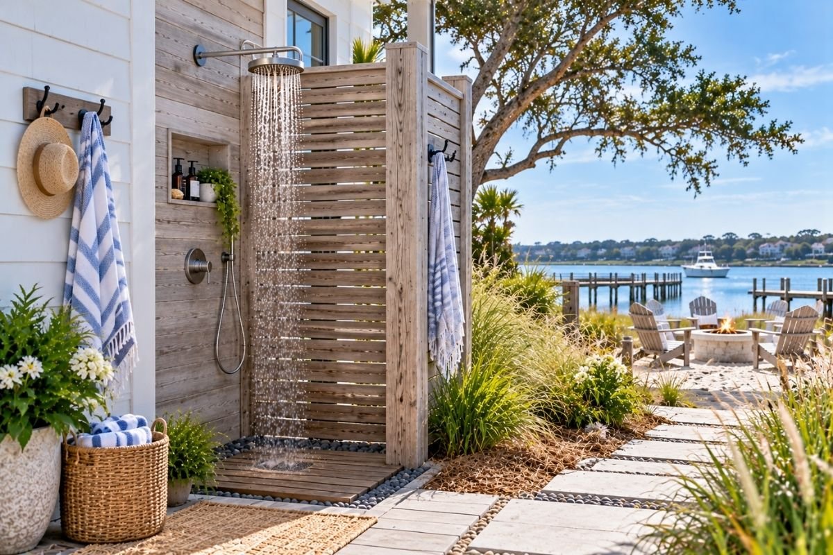 Benefits of Adding an Outdoor Shower to Your Coastal North Carolina Home
