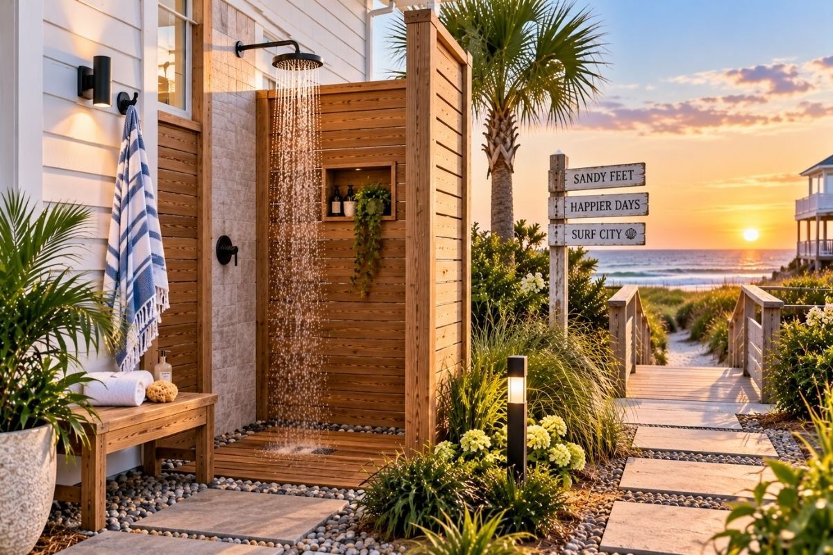 Why Outdoor Showers Are Perfect for Surf City, NC Beach Homes